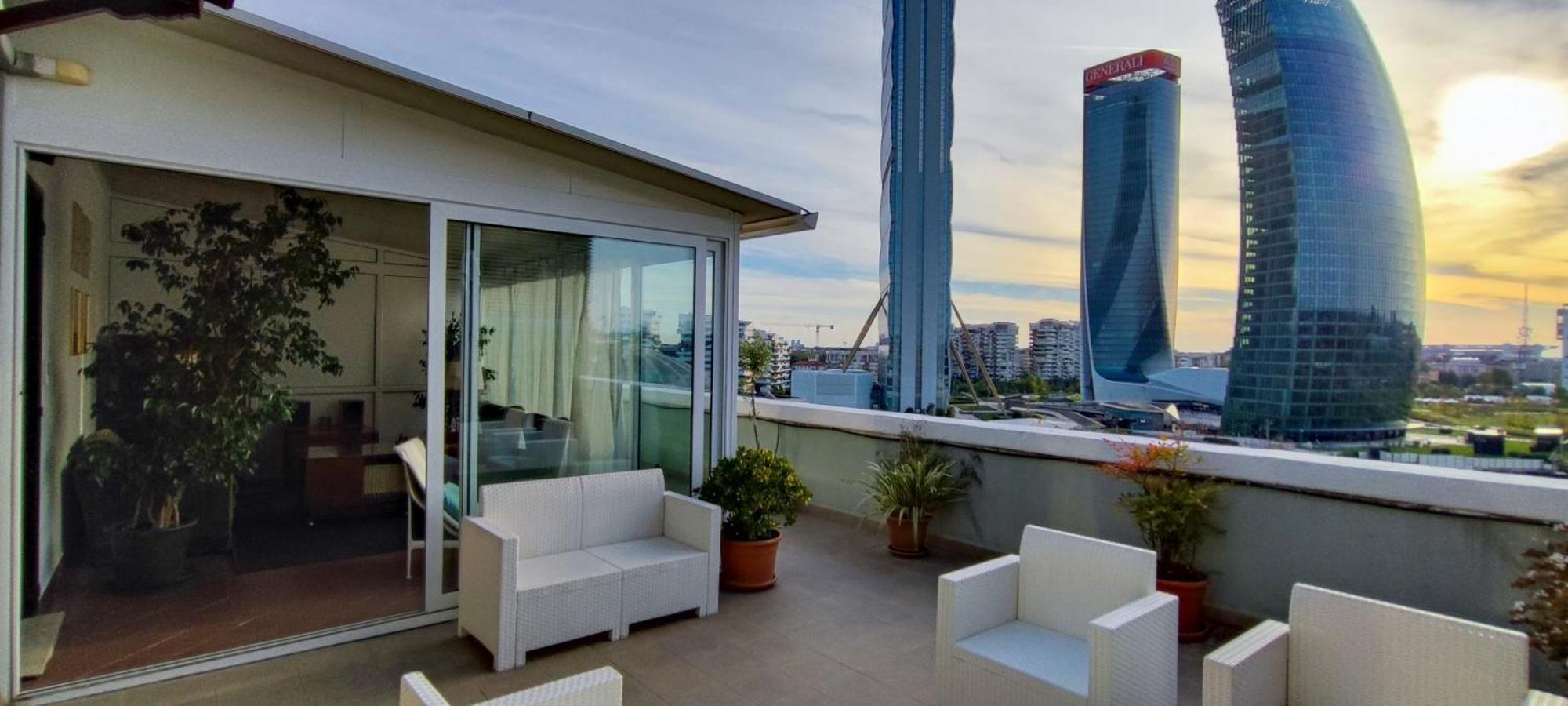 City Life Sky Apartment- Mico- Breathtaking Penthouse Milan Bagian luar foto